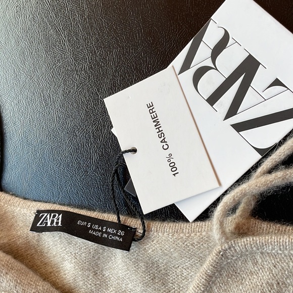 Zara 100% cashmere bralette bra NWT - Picture 7 of 7